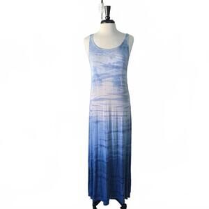 HARD TAIL - NWT Women's Blue Ombre Sleeveless Maxi Dress